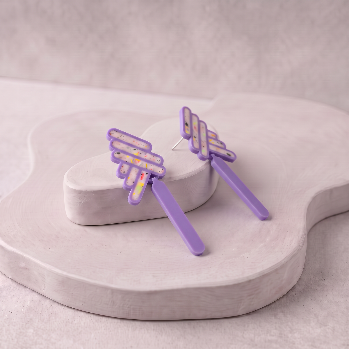 Pendientes lilas eileen c