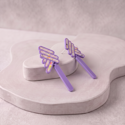 Pendientes lilas eileen c