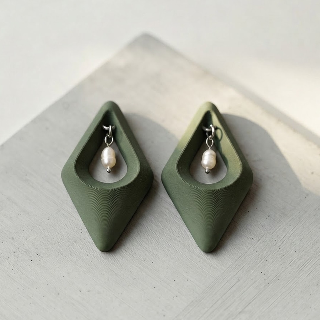 pendientes perlango con perlas