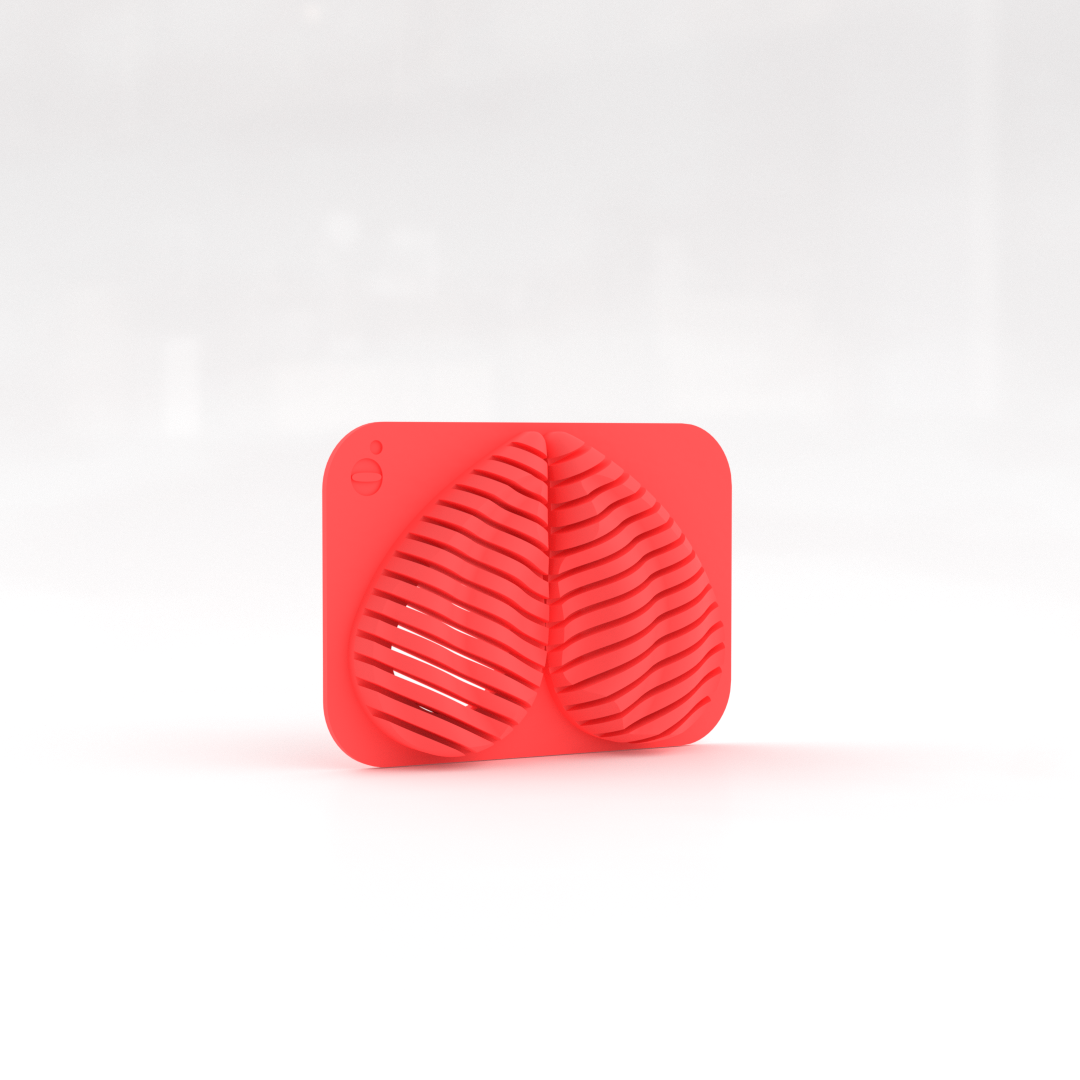 Pendientes Gota rojo vivo