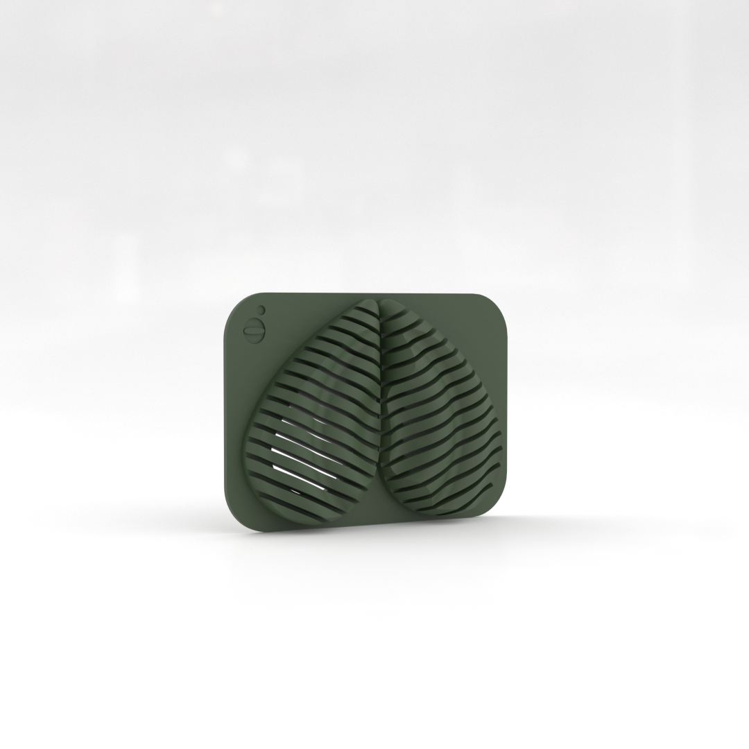 Pendientes gota verde militar